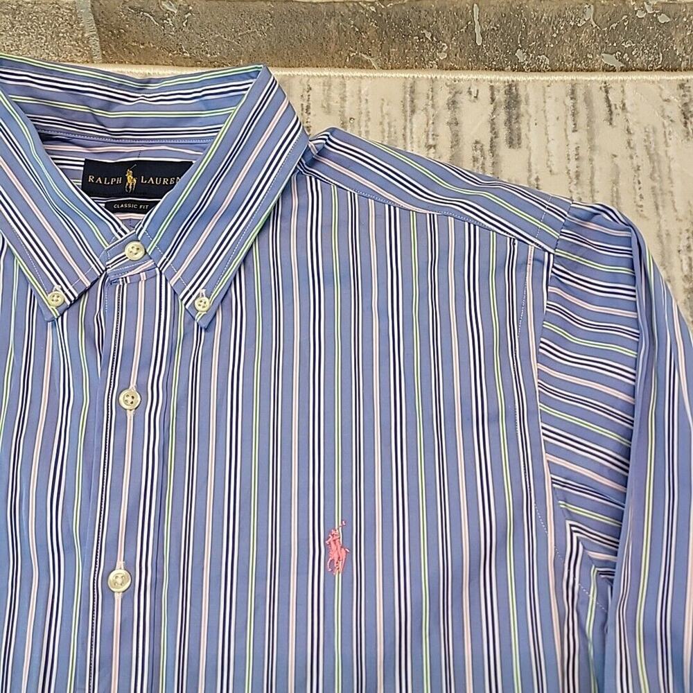 Ralph Lauren Mens Button Down Shirt Size Large NWOT MSRP $169